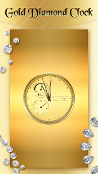 Imagen 2 para Gold Diamond Clock