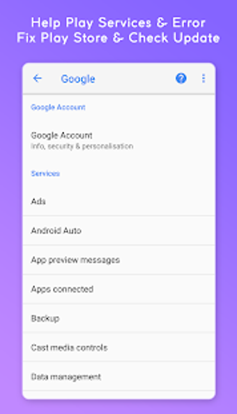 Imagen 2 para Help Play Services & Erro…