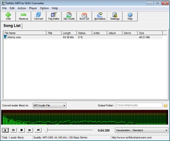 Imagen 1 para Softdiv MP3 to WAV Conver…