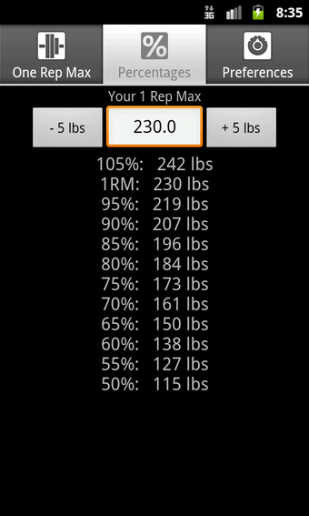 Imagen 1 para 1 Rep Max Calculator