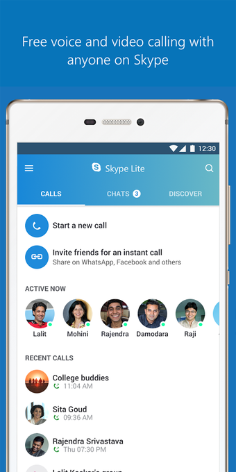 Imagen 1 para Skype Lite - Free Video C…