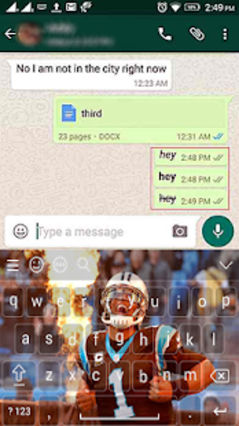 Imagen 1 para Cam Newton NFL Keyboard H…