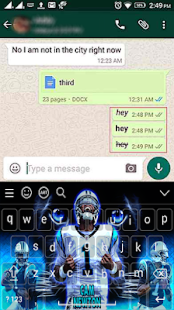Imagen 2 para Cam Newton NFL Keyboard H…