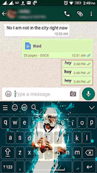 Imagen 3 para Cam Newton NFL Keyboard H…