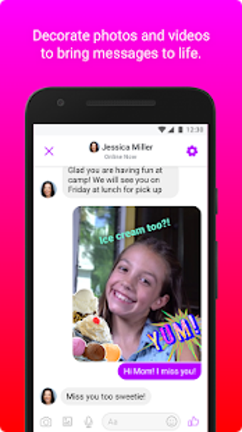 Imagen 1 para Messenger Kids - Safer Vi…