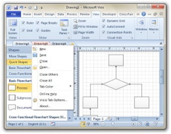 Imagen 1 para Office Tabs for Visio (32…