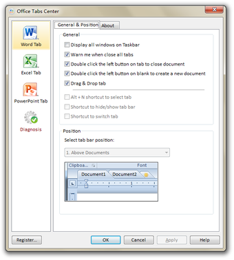 Imagen 0 para Office Tabs for Visio (32…
