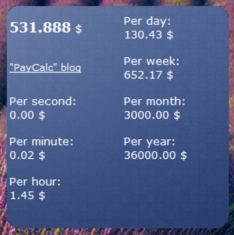 Image 0 for Paycalc Gadget