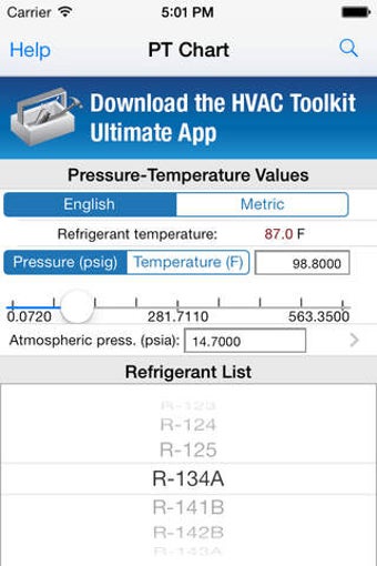 Image 0 for HVAC PT Chart
