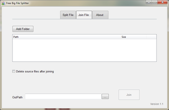 Image 0 for Free Big File Splitter