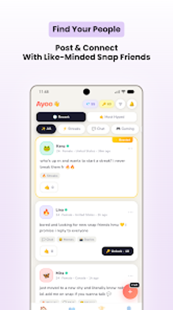 Imagen 0 para Ayoo - Friends For Snapch…