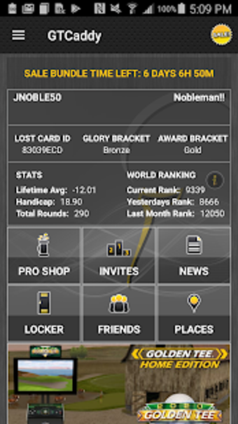 Imagen 2 para Golden Tee Caddy