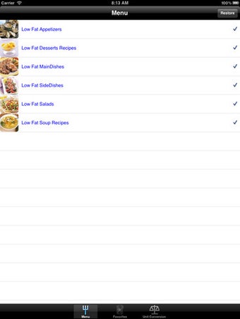 Image 1 for Low Fat Recipes.