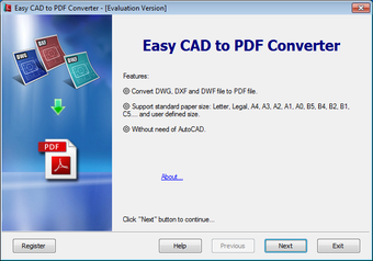 Image 0 for Easy CAD to PDF Converter