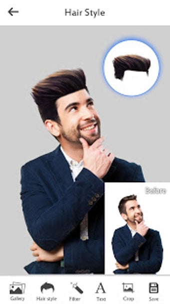 Image 0 for Man Hairstyle Photo Edito…