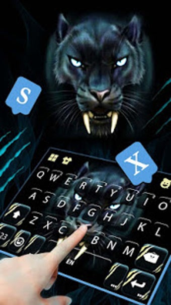 Image 2 for Scary Black Panther Keybo…