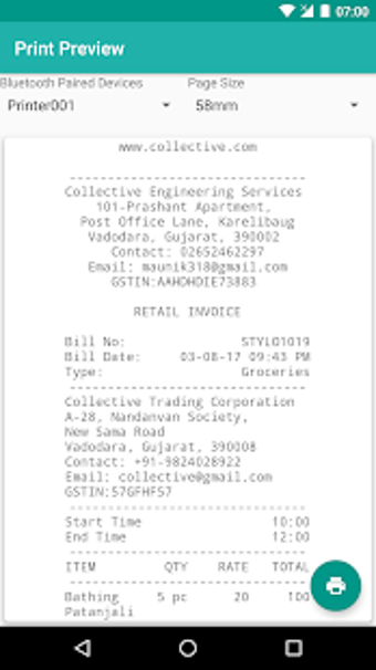 Imagen 0 para Thermal Printer - Bluetoo…