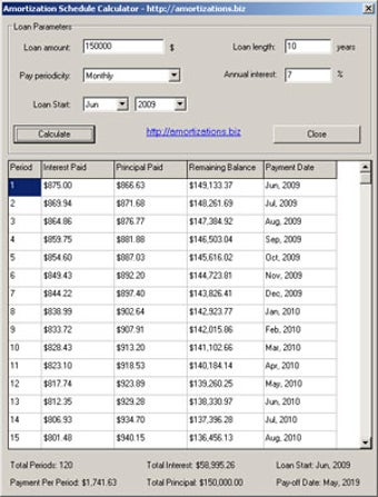Imagen 0 para Amortization Schedule Cal…