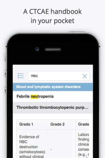 Image 0 for CTCAE v4.0 Mobile