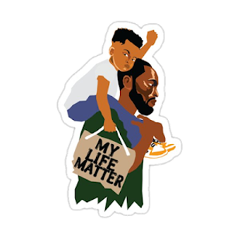 Imagen 1 para Black lives matter Sticke…