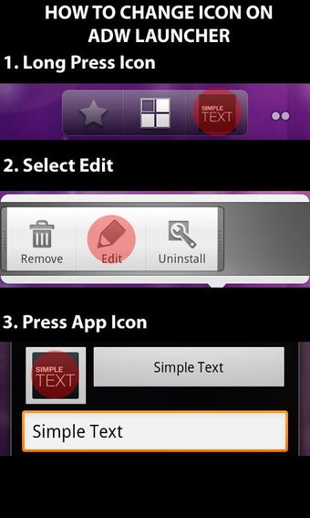 Imagen 0 para Simple Text-Text Icon Cre…