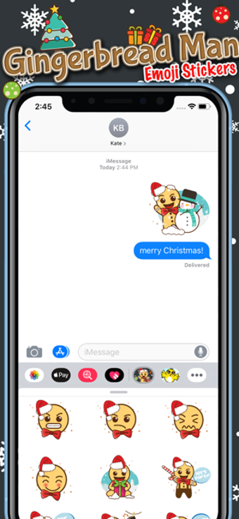 Image 0 for Gingerbread Man Emoji Sti…