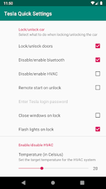 Image 2 for Tesla Quick Settings