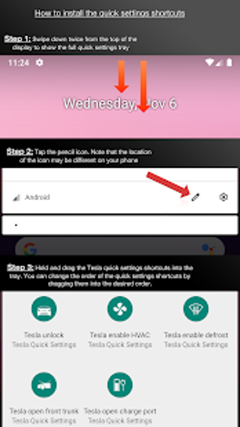 Image 0 for Tesla Quick Settings