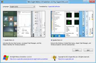 Image 0 for Win Eight Metro UI Switch…