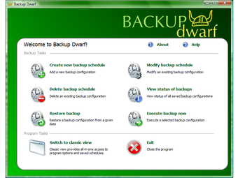 Image 0 for Backup Dwarf Home Edition