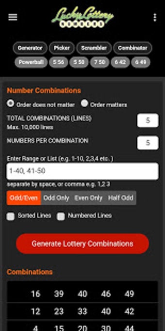 Imagen 2 para Lucky Lottery Number Gene…