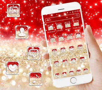 Image 2 for Glimmer Gold Red Theme