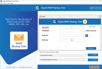 Image 0 for IMAP Mail Backup Tool