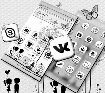 Image 0 for Black And White Launcher …