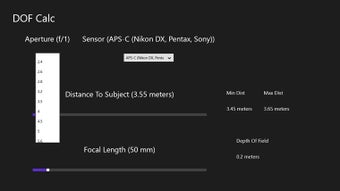 Imagen 0 para DOF Calc for Windows 8