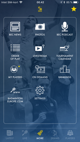 Image 1 for Badminton Live - rank & s…