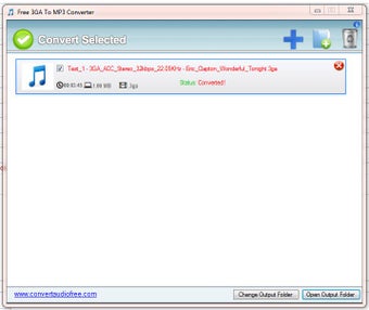 Image 0 for Free 3GA to MP3 Converter
