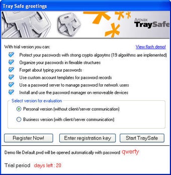 Image 4 for Arovax TraySafe Password …