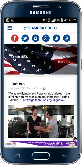 Image 0 for Team USA App