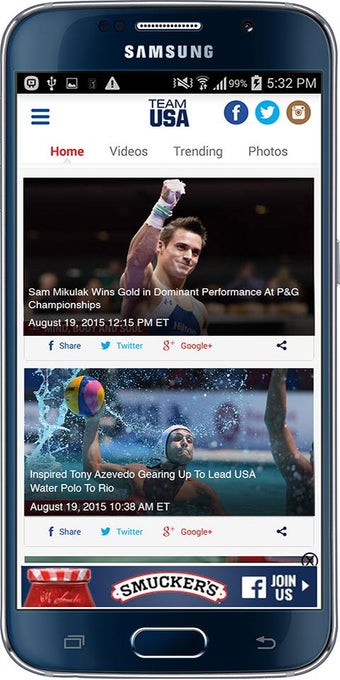 Image 1 for Team USA App