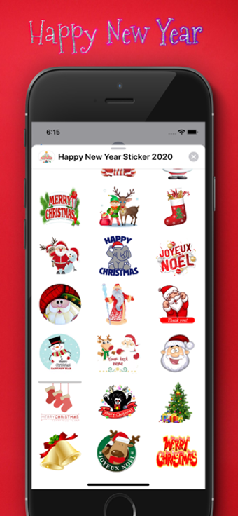 Imagen 1 para Happy New Year Sticker 20…