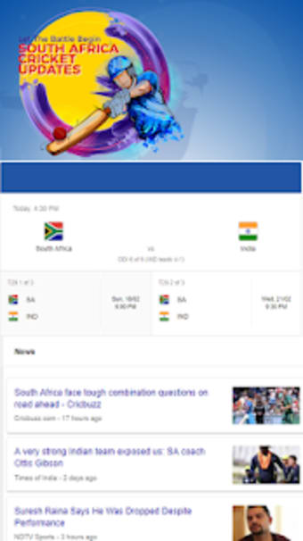 Image 0 for South Africa Cricket Upda…