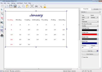 Image 0 for Wall Calendar Maker