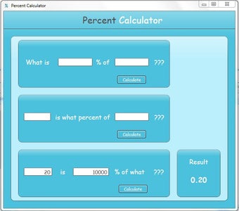 Image 0 for Free Percent Calculator