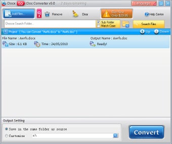 Image 0 for Docx to Doc Converter