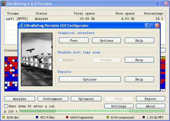 Image 0 for UltraDefrag Portable