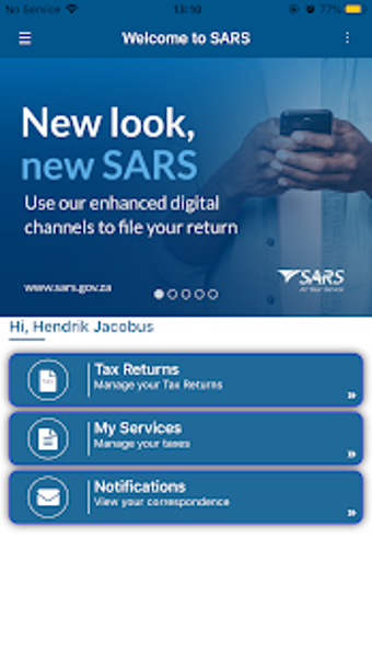 Imagen 1 para SARS Mobile eFiling