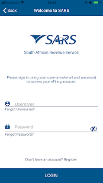 Imagen 0 para SARS Mobile eFiling