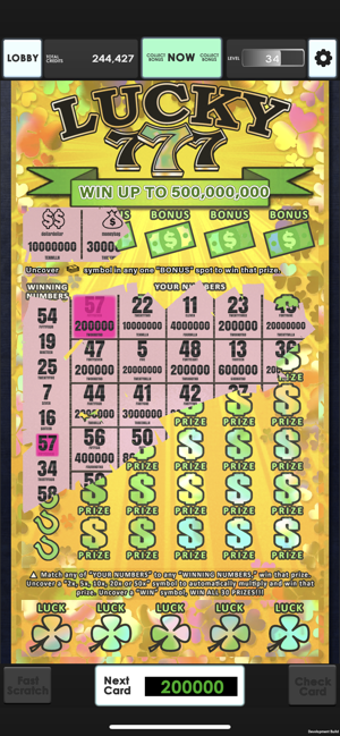 Image 0 for Lucky Lottery Scratchers