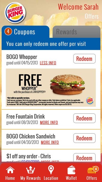 Image 1 for BURGER KING Rewards